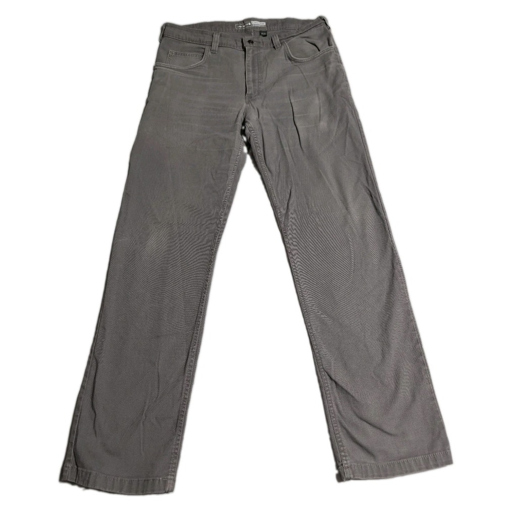Carhartt BN2517 Pants Mens 34x34 Gray Relaxed Straight Stretch Work Utility